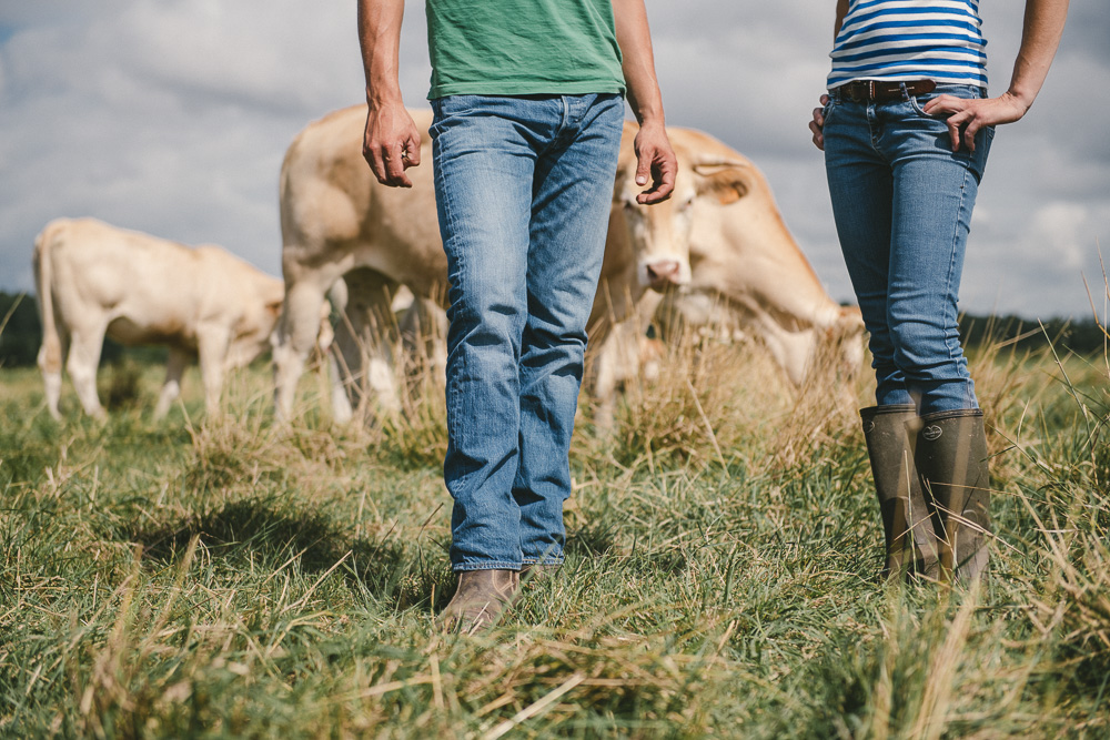 Portrait photo agriculteur élevage vaches aquitaine - Studio des 2 Prairies