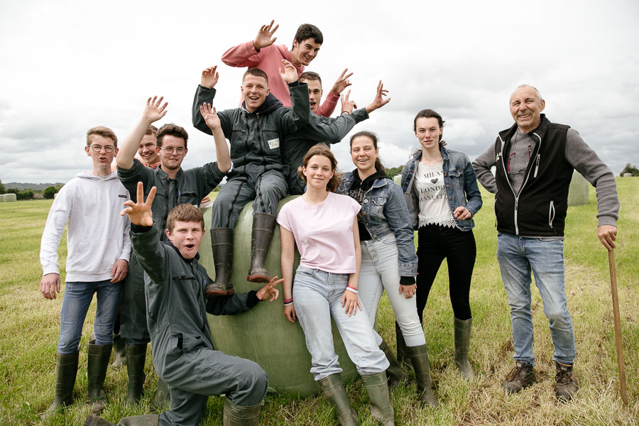 Photos de groupe étudiants et professeurs lycée agricole Bretagne 